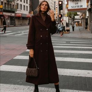 Noize - Jude Long Wool Coat - BRAND NEW with tags